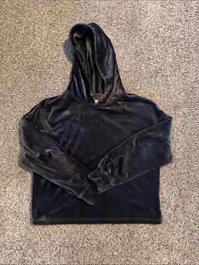 UGG Black Velvet Hooded Pullover
